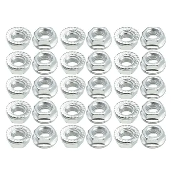 

uxcell Carbon Steel Serrated Flange Hex Lock Nuts