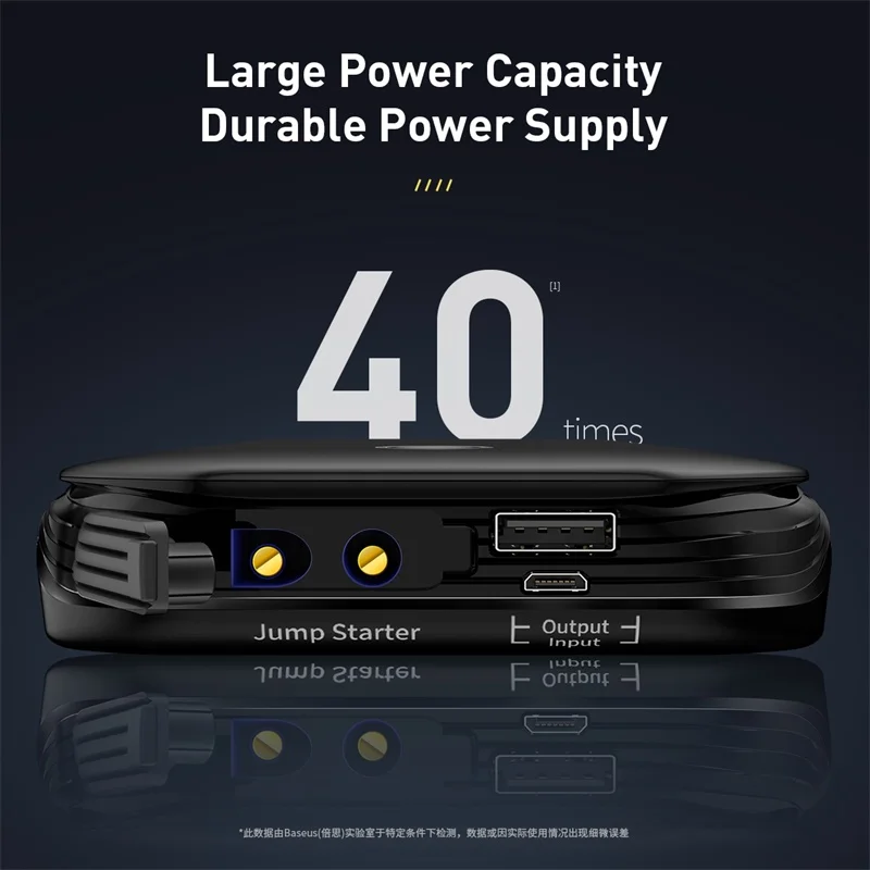  Baseus Car Jump Starter Battery Power Bank Portable 12V 800A Vehicle Emergency Battery Booster for 