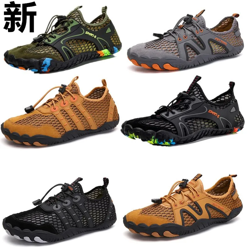 

Outdoor Baotou Beach Shoes Hiking River Five-Finger Men's Large Wading Shoes Surfing Mountaineering Rafting Amphibious Fishing