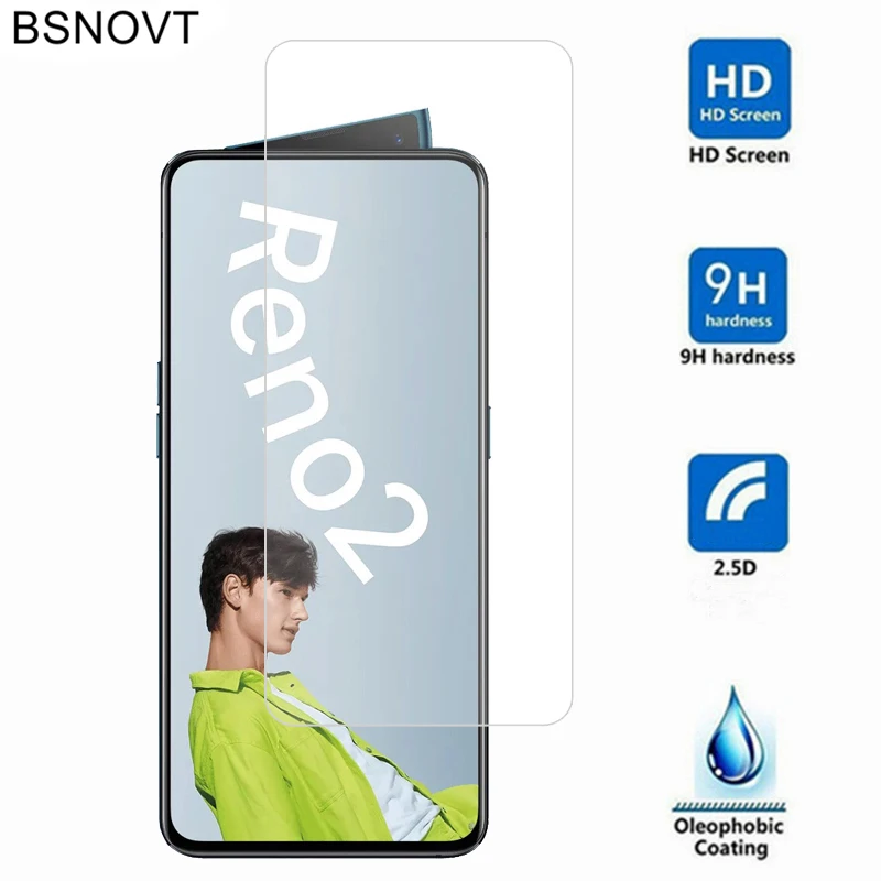 

2PCS Screen Protector For OPPO Reno 2 Glass 6.5 inch Anti-sratch Tempered Glass For OPPO Reno 2 Film For OPPO Reno 2 Reno2 Glass