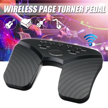 

Page Flipper Music Pedal Durable Wireless Guitar ABS Rechargeable Smart Tablets Bluetooth Portable Black Practical Accessories
