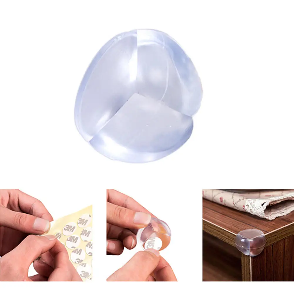 12Pcs Child Baby Safety Silicone Protector Table Corner Edge Protection Cover Children Anticollision Edge& Guards