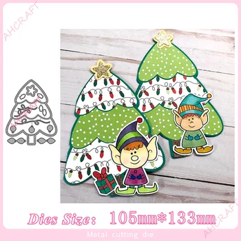 

Christmas tree Metal Cutting Dies for diy Scrapbooking Photo Album Decorative Embossing PaperCard Crafts Die2020