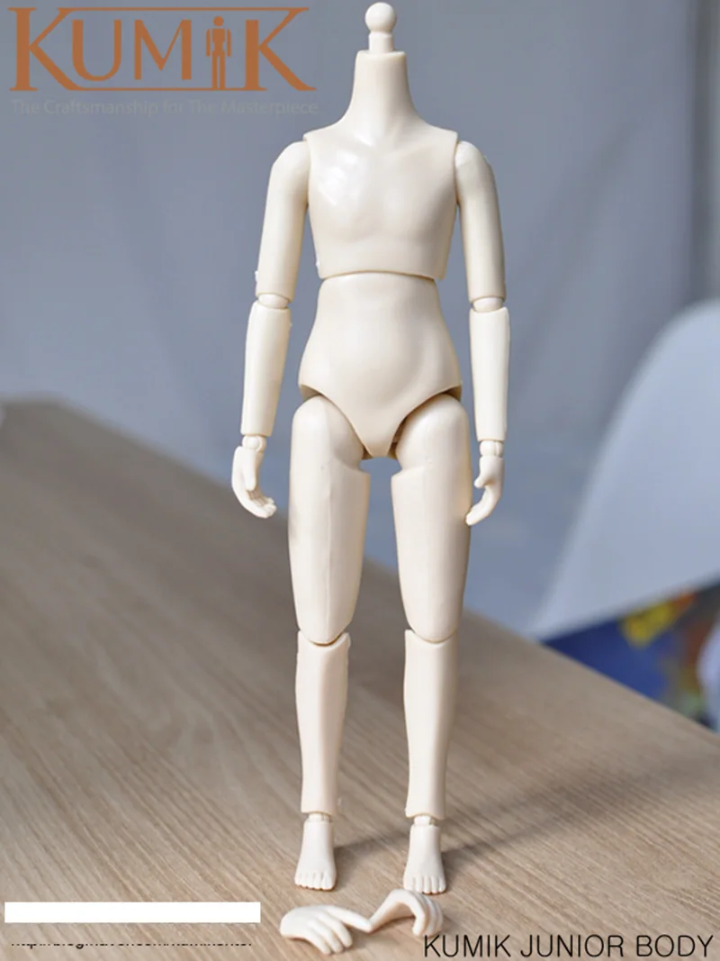 

21.5cm 1/6 Little Girl Action Figure Doll DIY Figure Model Toys KUMIK Small Girl Female Junior Body for Female Seamless Doll