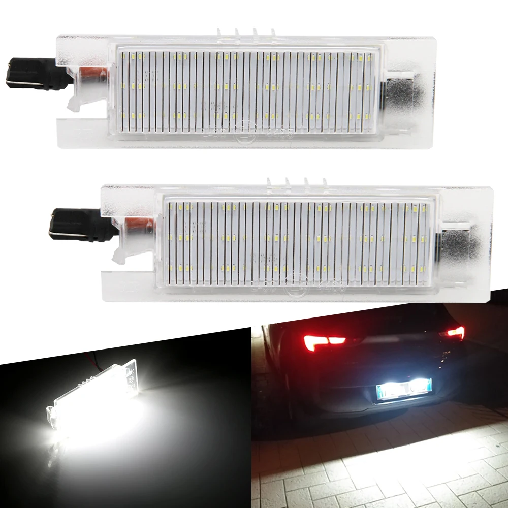 AUXITO 2 шт. светодиодный светильник для номерного знака Canbus Opel Zafira B Astra H Corsa D Insignia C
