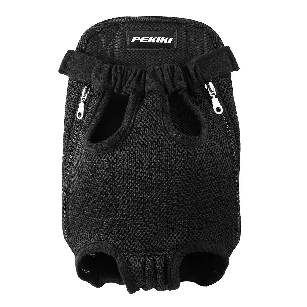 PEKIKI сетчатый Рюкзак-переноска для собак супер дышащая прочная сумка для домашних животных Регулируемая сумка на плечо для щенков дорожная сумка для маленьких собак кошек