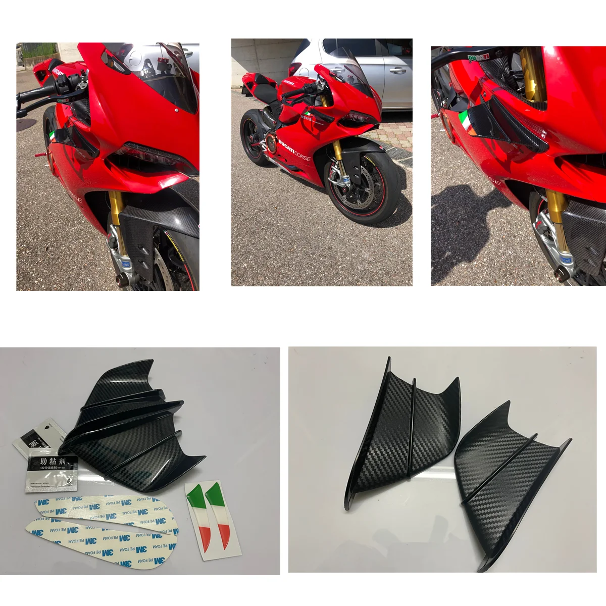 Suitable for HONDA CBR250 CBR300 CBR400 CBR500 CBR600 CBR650 RR F5 modified motorcycle fixed wind wing spoiler cover accessories |