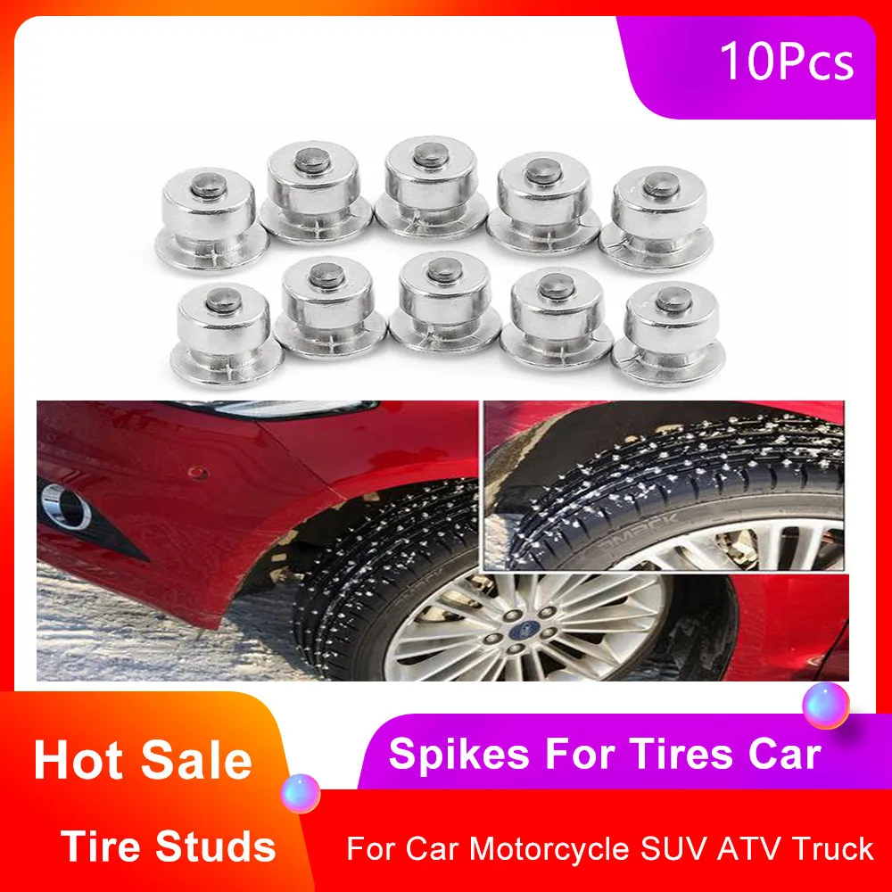 10pcs Winter Car Wheel Lugs Tyre Antislip Nail Spikes For Tires Car