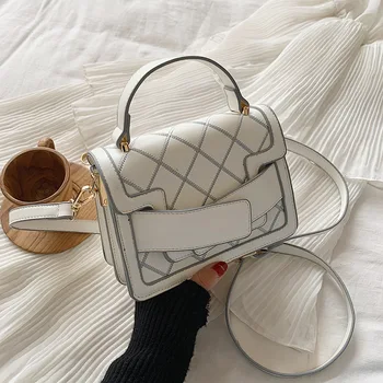 

2020 spring new super hot ins fashion clamshell bag broadband chain one shoulder all-match diagonal trend female bag pu