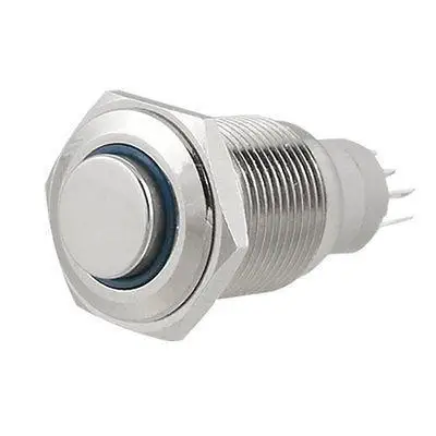 

Blue LED 1NO 1NC 16mm Momentary Push Button Switch 12V