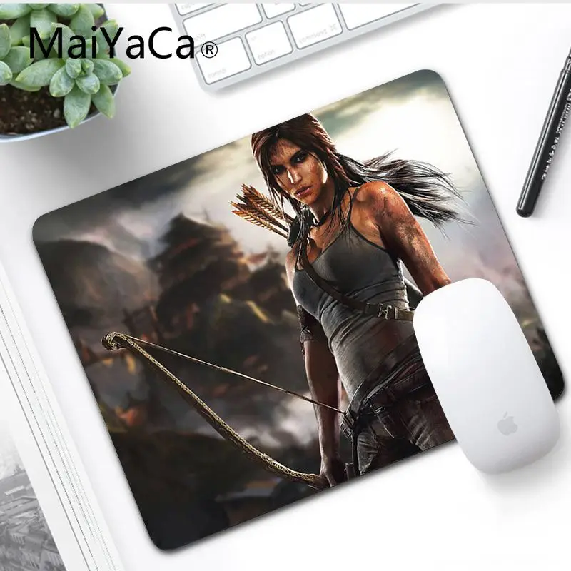 MaiYaCa простой дизайн Tomb Raider геймерская игра коврик для мыши большой коврик для мыши ПК компьютерный коврик игровой коврик для мыши - Цвет: No LockEdge 20x25cm