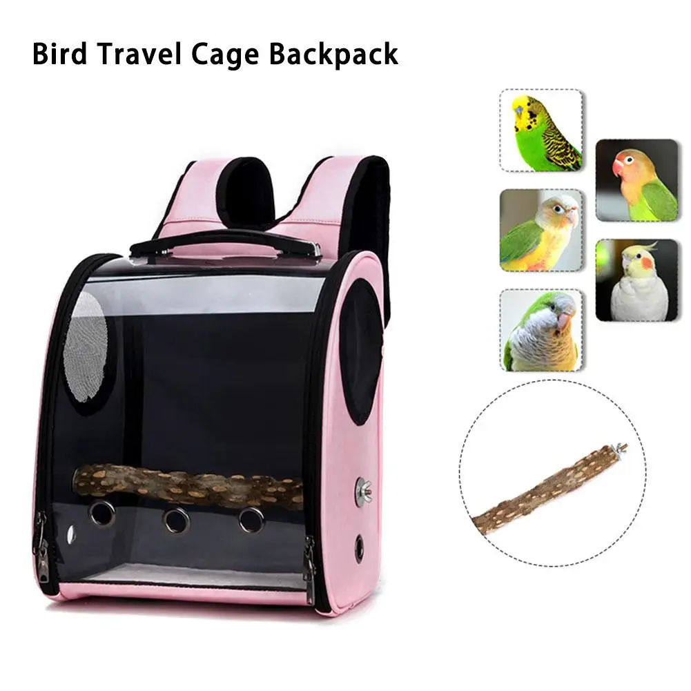 Космическая капсула, прозрачный рюкзак для домашних животных, двойной открытый на молнии, клетка для путешествий с птицами, переноска на 360