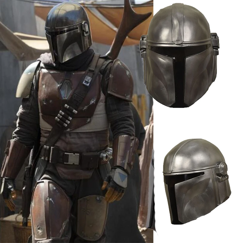 

Anime Star Wars The Mandalorian Halloween Cosplay Costumes Headgear Latex Adult Masks Helmet Props