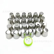 24+ 1) 25 шт. большой размер Россия крем украшения рот выдавливать цветок наконечник набор DIY украшения торта инструменты