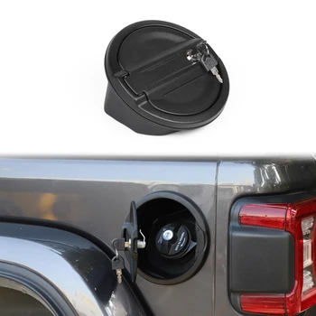 

Car Exterior Fuel Tank Cap with Lock for Jeep Wrangler JL 2018 2019 Gladiator JT 2020 Oil Gas Aluminum Alloy Cover Accessories