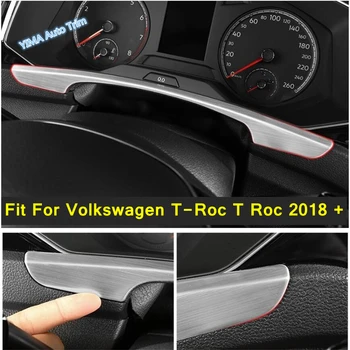

Lapetus Dashboard Instrument Panel Trim Cover Car Styling Accessories Fit For Volkswagen T-Roc T Roc 2018 - 2020 Stainless Steel