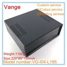 1 шт./лот профессиональный электрический корпус железный металлический материал корпус 220*80*195 мм дизайн процесса из листового металла