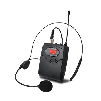 

JABS Wireless Microphone Set with Head-Wear + Lavalier Lapel Mics Transmitter Receiver UHF Frequency for Speech Teaching
