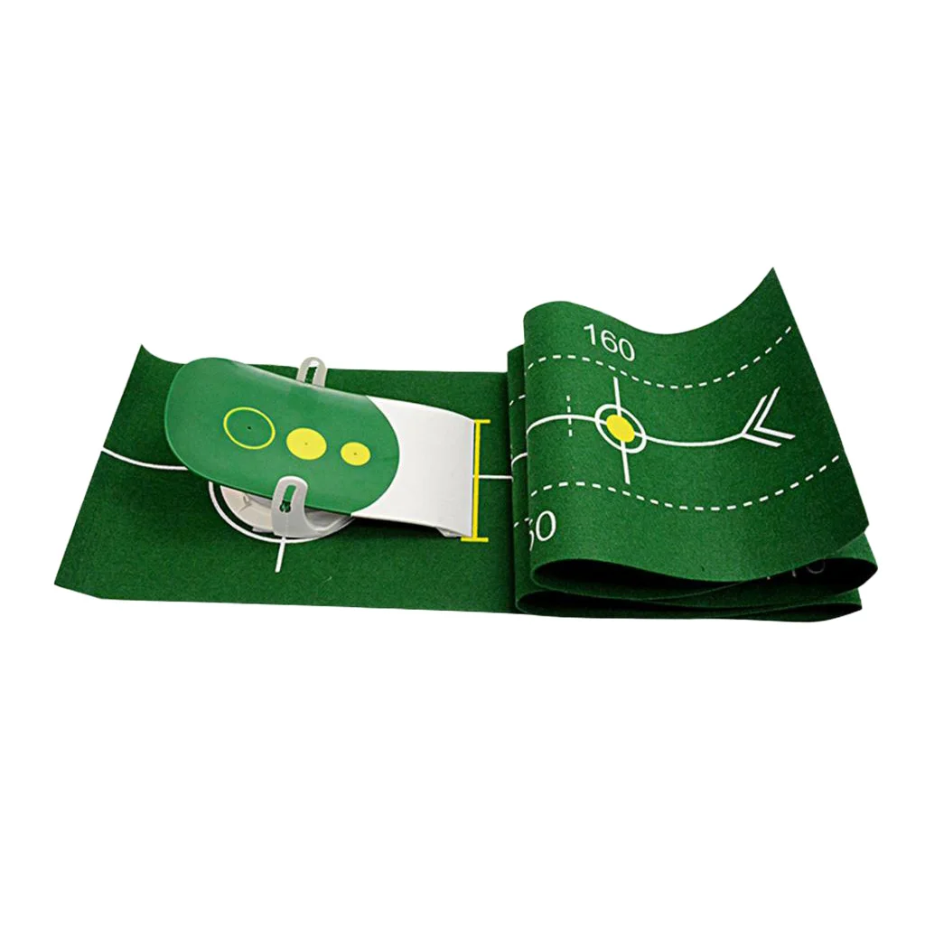 

Mini Compact Golf Putt Trainer Set Accurate Training Aid for Indoor Practice