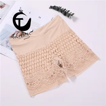 

Wholesale Summer Waist Viscose Leggings Anti-Exposure Outer Wear Boxers Pure Cotton File WOMEN'S Panties Lace Boxers