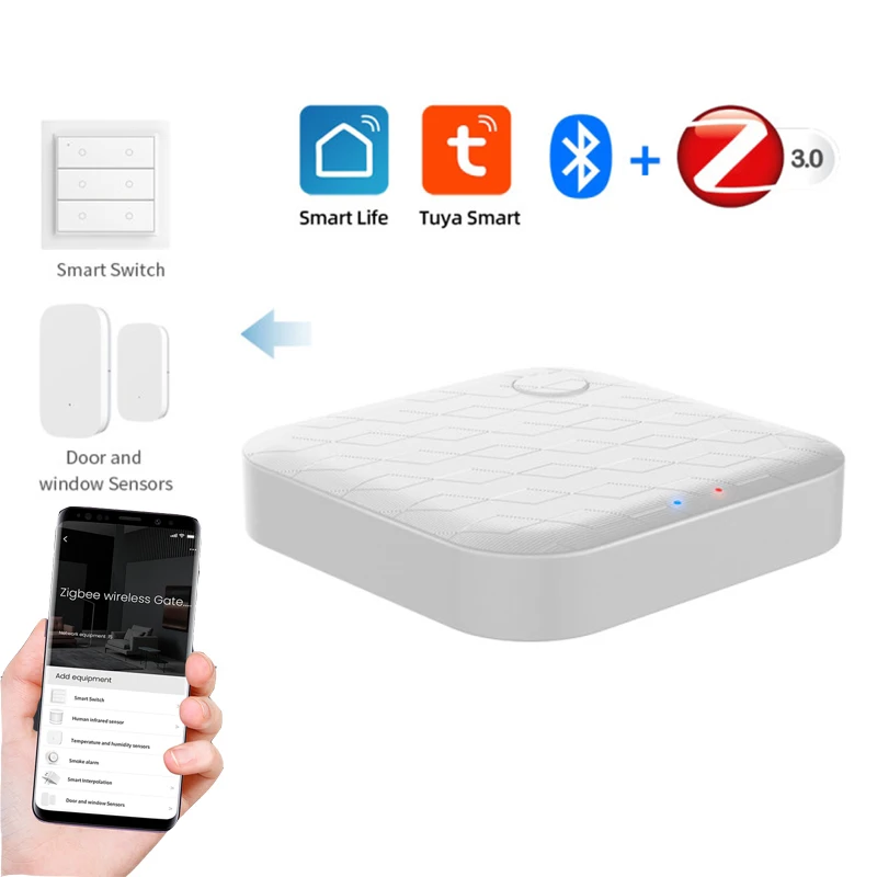 Tuya ZigBee Hub Smart Gateway Hub Smart Home Bridge Smart Life APP Wireless Remote Controller Via Alexa Google Home App Control