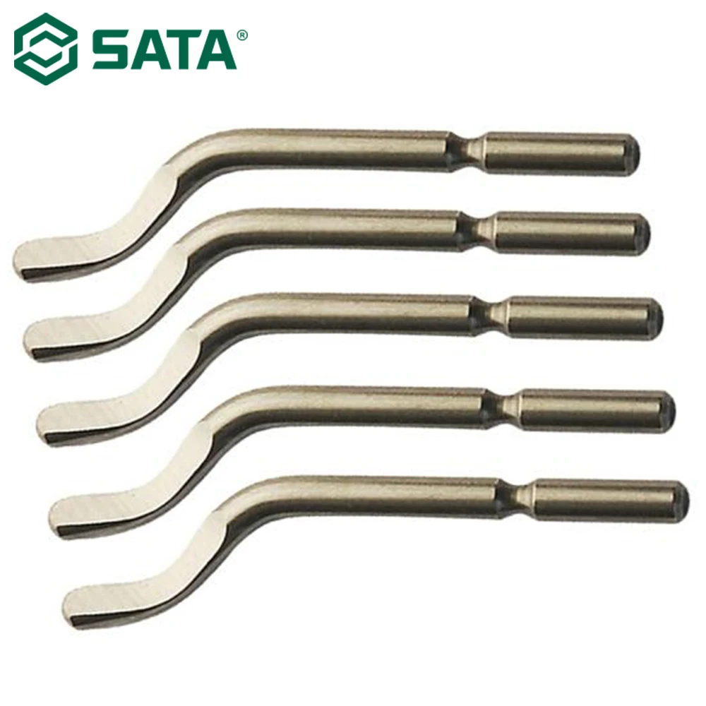 

SATA 5pcs High Speed Steel Medium Duty Deburring Blades 62-64HRC 93455