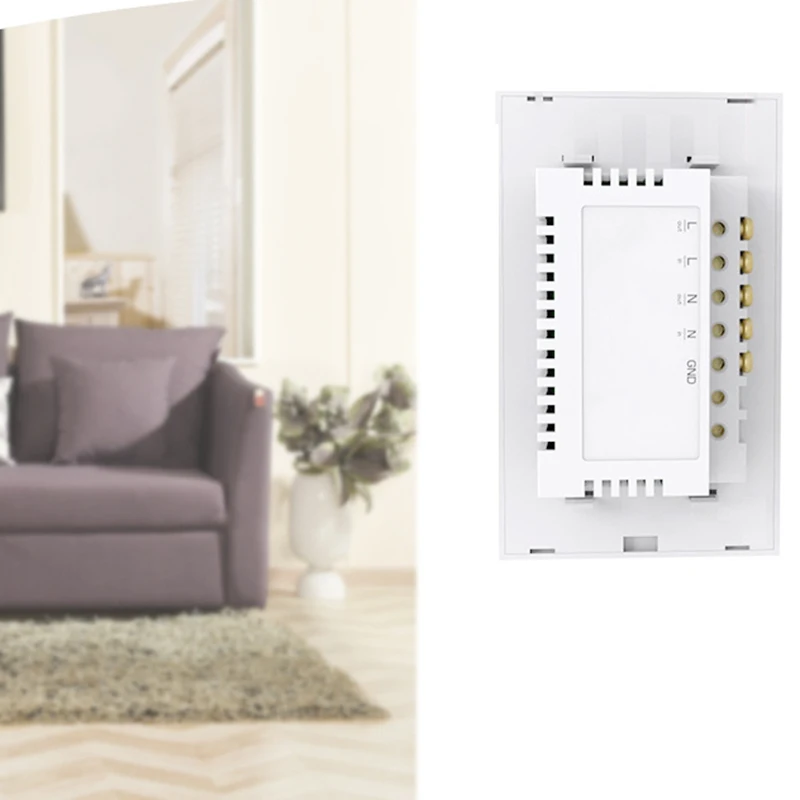 

Wi-Fi Contact Switch 1Gang Wall Light Smart Panel Wireless Wall Interruptor Timing Remote Control Light Switch US Plug