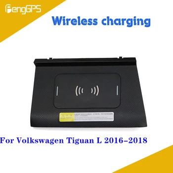 شراءشاحن لاسلكي سريع لفولكس واجن تيجوان 2016 2017 2018 QI سريع الهاتف المحمول 10 واط كاميرا لوحة قيادة خفيّة للسيارات حامل شحن الوسادة