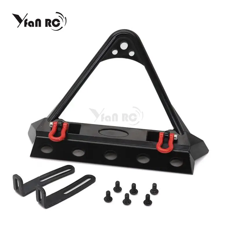

Free Shipping niversal Metal Front Anti-collision Bumper For 1/10 RC Crawler Car axial SCX10 II 90046 90047 TRX4 Defender Bronco