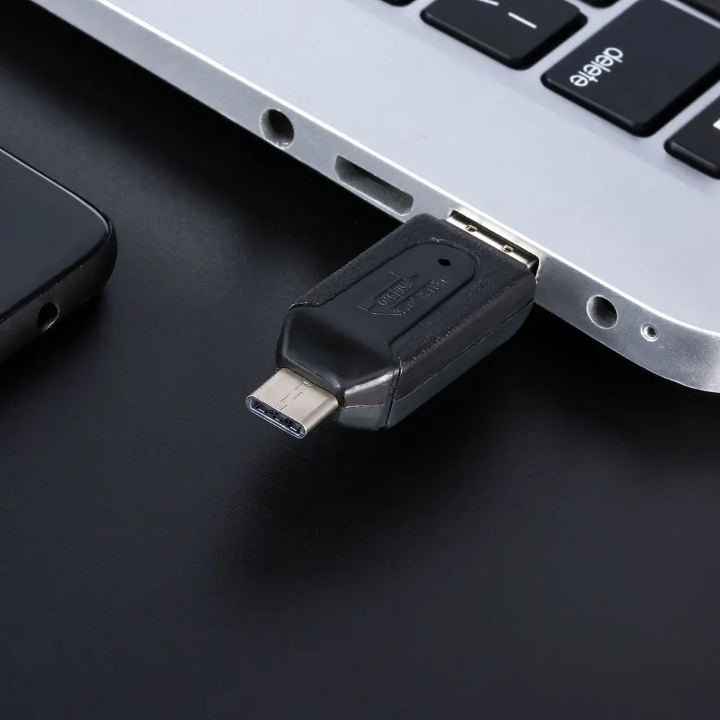 1pc 5pcs High Speed 480 Mbps OTG USB 2 0 Type C Memory Card Reader for 3
