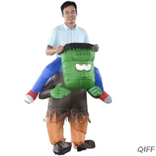 Взрослый Франкенштейна маскарадный костюм забавные надувыне крупного плана для переноски ездить на