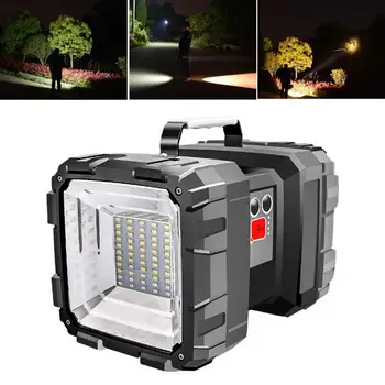 

Spotlight Search USB Rechargeable Super Bright Long Standby Torch Power Bank Outdoor Camping Travel Powerful Led Flashlight