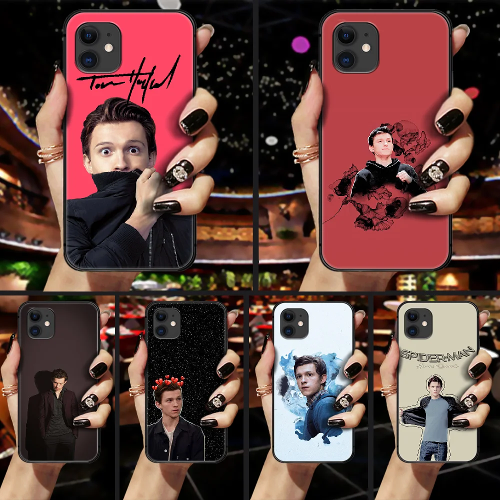 Tom Holland Phone Case Cover Hull For iphone 5 5s se 2 6 6s 7 8 plus X XS XR 11 PRO MAX black cell cover silicone shell pretty Tom Holland Phone Case Cover Hull For iphone 5 5s se 2 6 6s 7 8 plus X XS XR 11 PRO MAX black cell cover silicone shell pretty