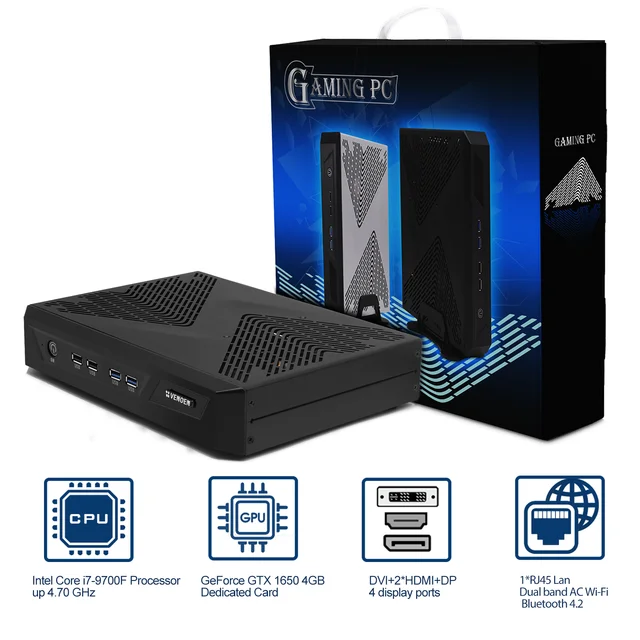 Small Mini ITX Gaming PC with Intel I3 I5 I7 GeForce GTX 4G