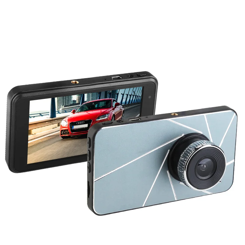 4K Dash Cam 4 дюйма с разрешением Full HD 1920x1080 Автомобильный видеорегистратор с Камера DVR Двойной объектив Ночное видение 24 часа в сутки для парковочной системы видеорегистратор g-сенсор Автомобильный видеорегистратор Камера - Название цвета: Without rear camera