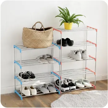 

3/4 Tiers Non Woven Shoe Rack Home Hall Organizer DIY Storage Cabinet Shelf DNJ998