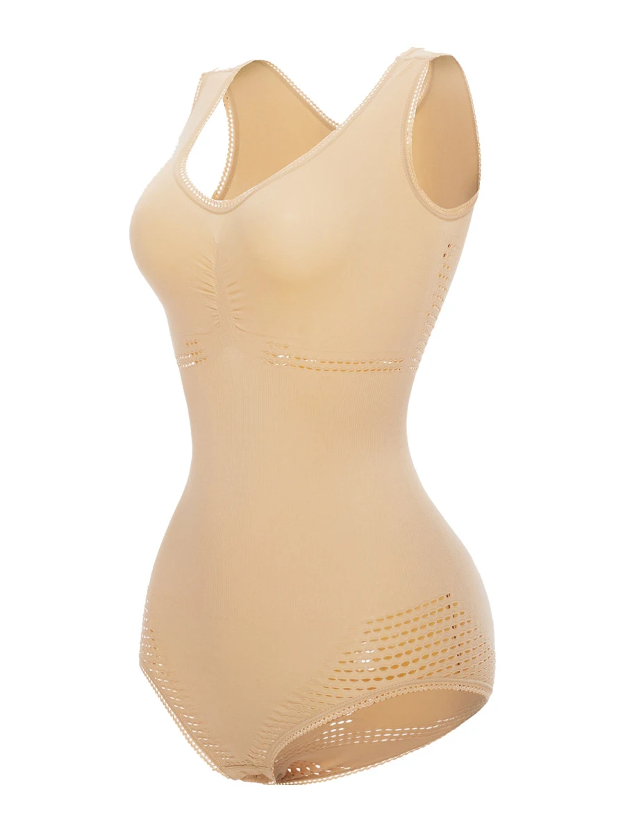 Seamless Open Crotch High Elastic Bodysuit