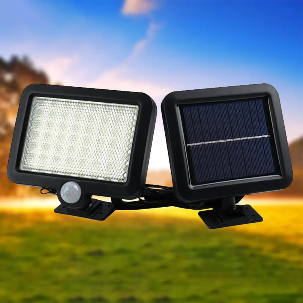 Светодиодный светильник на солнечной батарее, датчик движения, наружный настенный светильник, водонепроницаемый Ip65, энергосберегающие садовые лампы на солнечной энергии