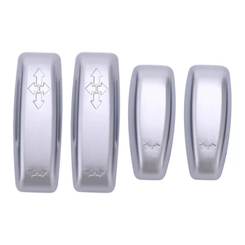 

Car Interior Seat Adjustment Switch Knob Button Cover Trim for Volvo XC60 XC70 V40 V60 S40 S60 C30 C70 4Pcs