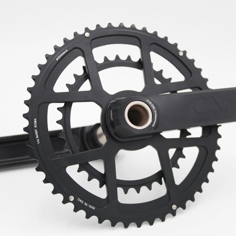 Zrace HARDROCK дорожный велосипед 2x10/11 Скорость Road Chainset зубчатое колесо цепной передачи протектор для кривошипа, 50/34T 170 мм/172,5 мм/175 мм