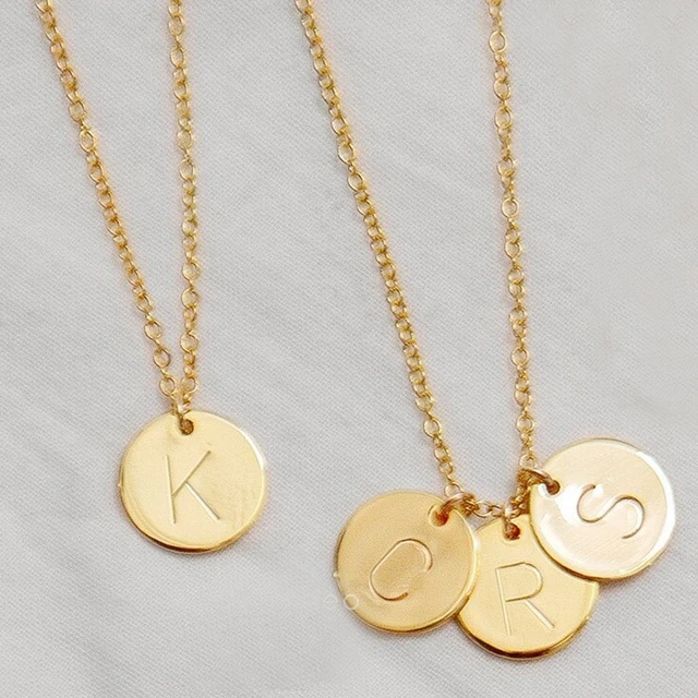 Gold-Filled Letter Initial Necklace | Midori Jewelry Co.