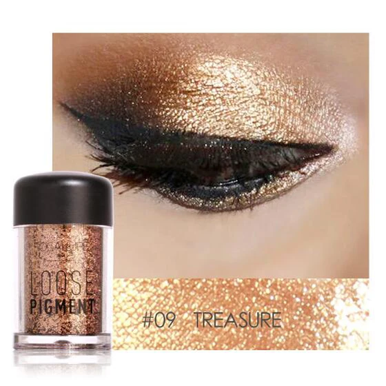 Косметика Shimmer Женская водостойкая пудра Алмазный макияж тени для век красота 1 шт. стойкий легко носить Профессиональная Косметика - Цвет: I