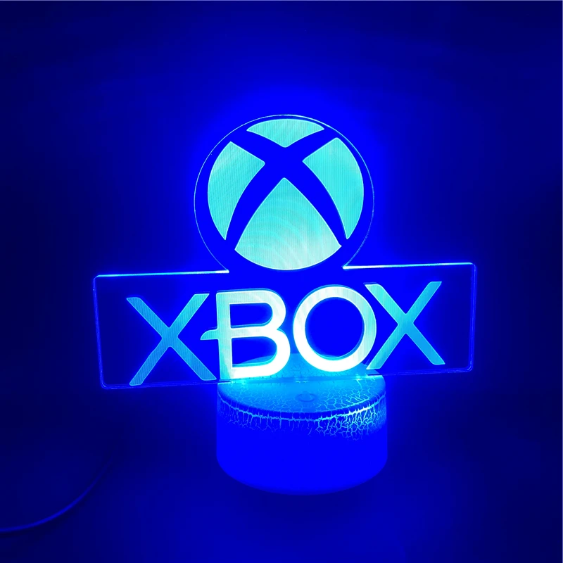 Лучший подарок для домашней игры XBOX светодиодный ночсветильник мальчиков Прямая