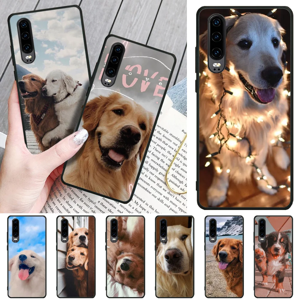 Черный мягкий чехол BaweiTE Love dog Для Huawei P8 lite 2017 P9 P10 20Pro Lite Pro P30lite P Smart 2019 | Мобильные