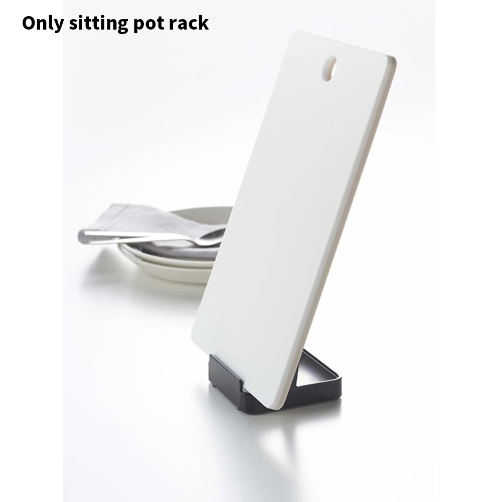 Modern Kitchen Freestanding Multifunction Cutting Board Home Decoration Pot Cover Storage Holder Drain Organizer Countertop Tool