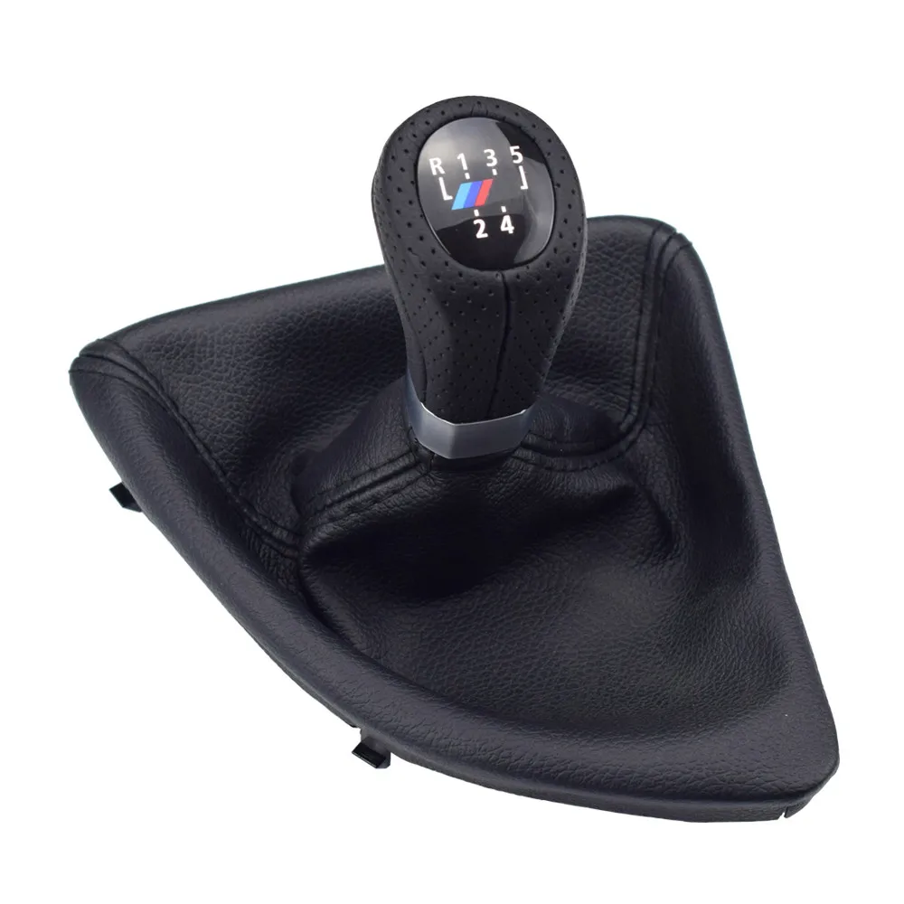 

5 6 Speed Left Hand Driver Side Gear Shift Knob Head Stick Shifter Gearstick Gaiter Boot Cover Kit For BMW E87 120i 120d 135i