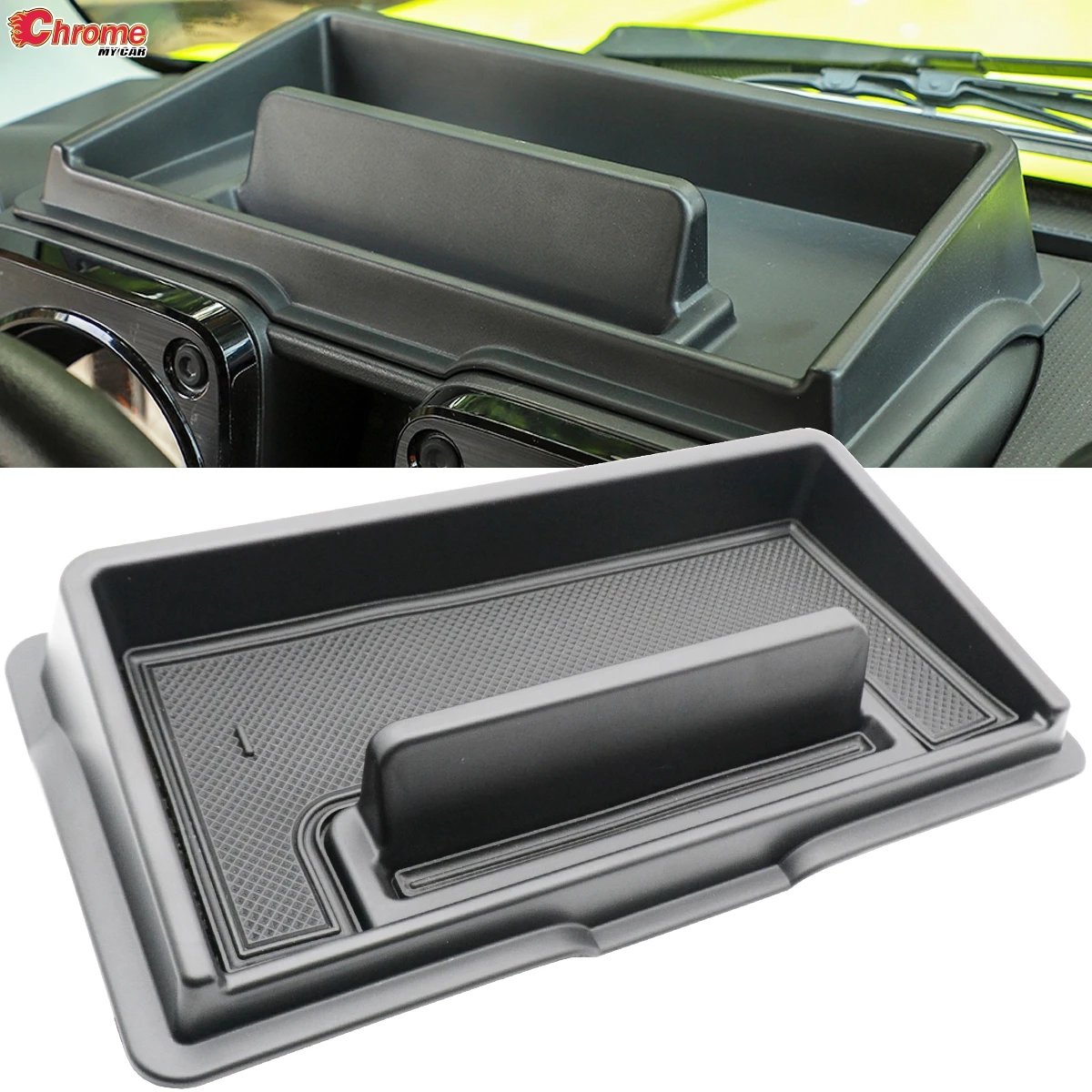 Dashboard Storage Box Phone Holder Tray For Suzuki Jimny JB64 JB74 2019 2020 2021 Car Center Console Organizer Bin Phone Case