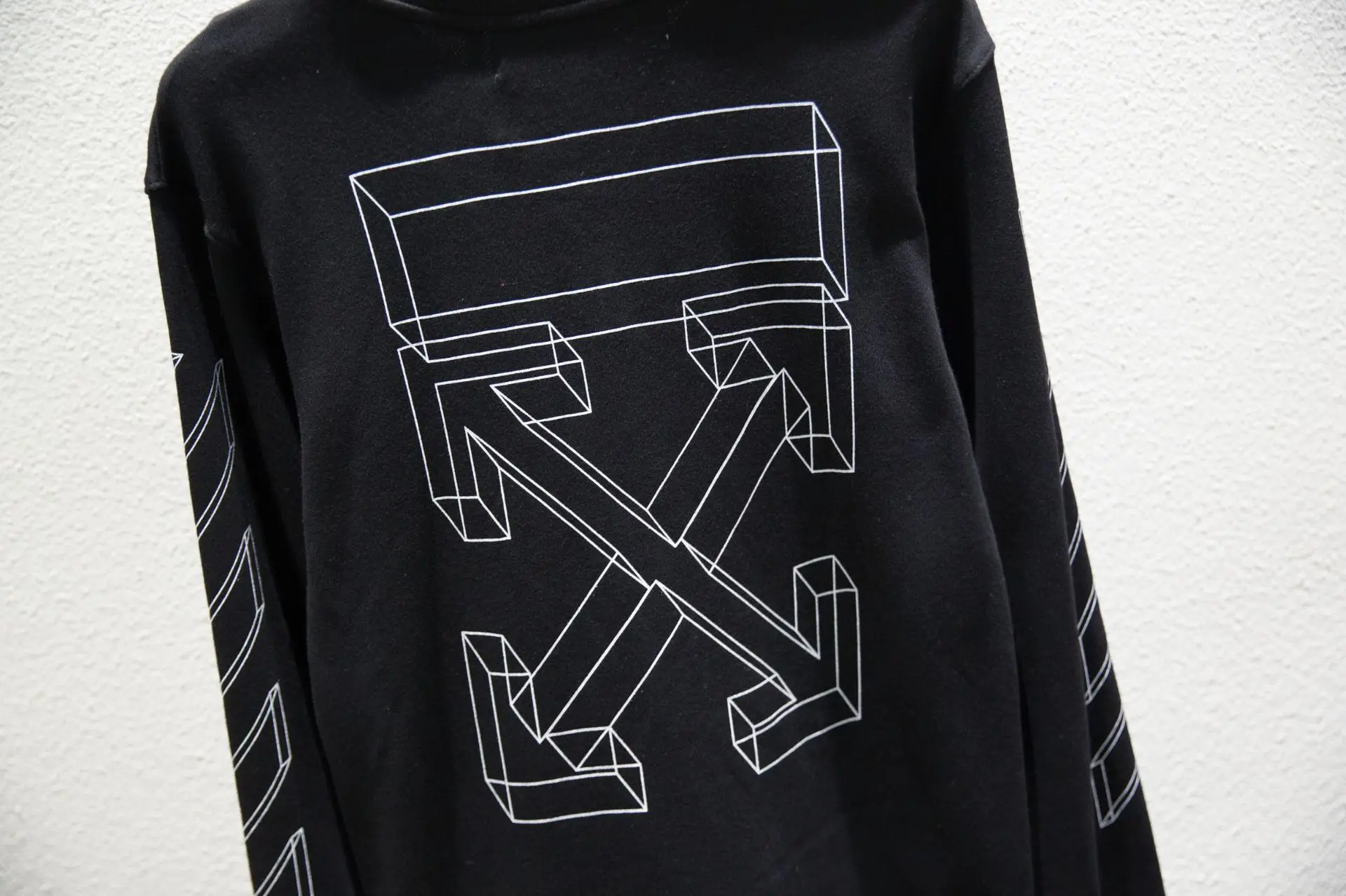 OFF-white уличная одежда с круглым вырезом и длинными рукавами, трехмерные мужские свитшоты со стрелками