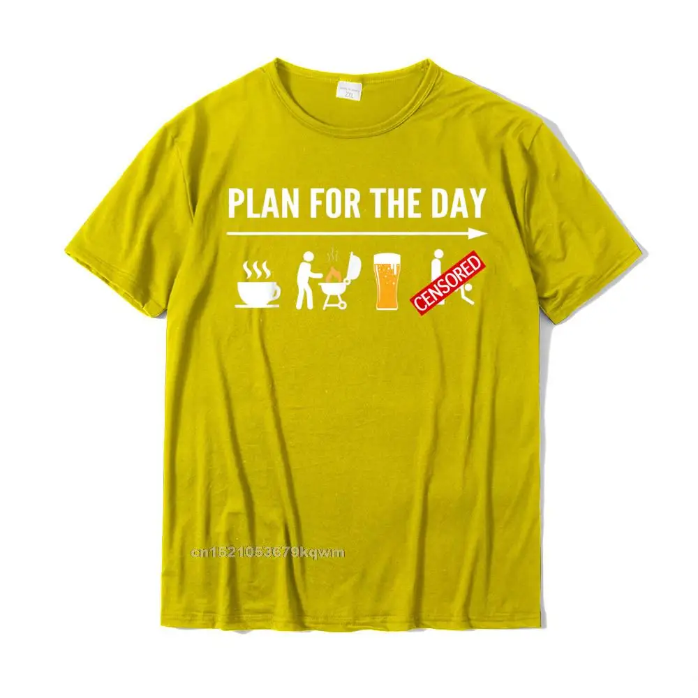 Printed Wholesale Men T Shirt Round Neck Short Sleeve Pure Cotton Tops & Tees Printed On Tee Shirt Free Shipping Funny BBQ Shirts For Men Coffee Grilling Beer Adult Humor T-Shirt__4232 yellow