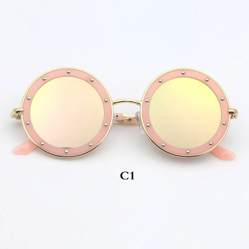 OUTMIX детские очки солнцезащитные очки для подарка детские для девочек и мальчиков милые детские UV400 Солнцезащитные очки - Цвет линз: C1Pink
